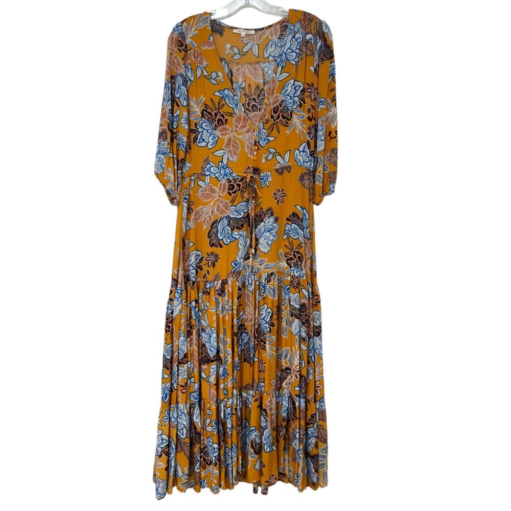 Abel the Label Mango Magic Boho Lagenlook women's maxi dress size XS - Picture 2 of 7